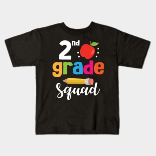 2nd Grade Squad Student Senior Teacher Happy Back To School Kids T-Shirt